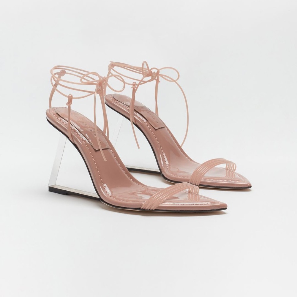 GOOD AMERICAN NUDE CINDER-F*CKING-RELLA WEDGE